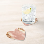 赤面ピンク牛アニマルプリント ペーパーコースター (インサイチュ)