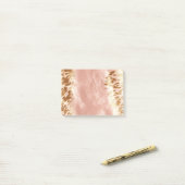 赤面ピンク牛アニマルプリント ポストイット (デスク上)