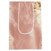 赤面ピンク牛アニマルプリント ミディアムペーパーバッグ (裏面)