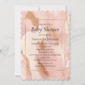 赤面ピンク牛アニマルプリント 招待状 (正面)