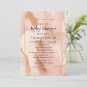 赤面ピンク牛アニマルプリント 招待状 (スタンド正面)