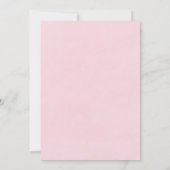 赤面ピンク牡丹アネモネ花金ゴールド結婚ズ 招待状 (裏面)