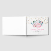 赤面ピンク牡丹ウォーターフローラ ゲストブック (全面)