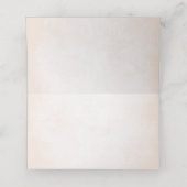 赤面ピンク牡丹ウォーター結婚カラー プレイスカード (内部開封)