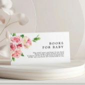 赤面ピンク牡丹ベビーカード用ブック エンクロージャーカード