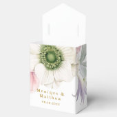 赤面ピンク牡丹ホワイトアネモネ花金ゴールド結婚ズ フェイバーボックス (オープン)