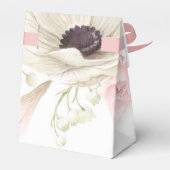 赤面ピンク牡丹ホワイトアネモネ花金ゴールド結婚ズ フェイバーボックス (裏面サイド)