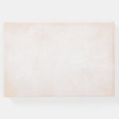 赤面ピンク牡丹リース水の色結婚の ゲストブック (裏面)