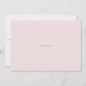 赤面ピンク牡丹リース金ゴールドファーストホーリーコミュニオン サンキューカード (裏面)