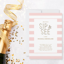 赤面ピンク白ストライプの赤ちゃんガールシップ&参照