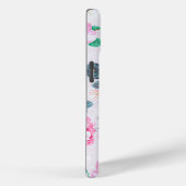 赤面ピンク白フローラボヘミアンヴィンテージダマスク Case-Mate iPhoneケース (裏面 / 右)