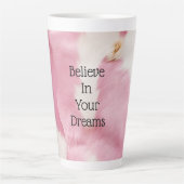 赤面ピンク白金ゴールド牛皮動物 カフェラテマグ (正面)