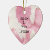 赤面ピンク白金ゴールド牛皮動物 セラミックオーナメント (左)