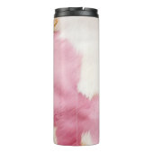 赤面ピンク白金ゴールド牛皮動物 タンブラー (裏面)