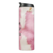 赤面ピンク白金ゴールド牛皮動物 タンブラー (回転右)