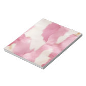 赤面ピンク白金ゴールド牛皮動物 ノートパッド (回転)