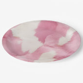 赤面ピンク白金ゴールド牛皮動物 ペーパープレート (アングル)