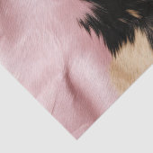 赤面ピンク白金ゴールド黒牛皮動物 薄葉紙 (詳細)