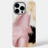 赤面ピンク白金ゴールド黒牛皮動物 Case-Mate iPhoneケース (裏面)