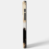 赤面ピンク白金ゴールド黒牛皮動物 Case-Mate iPhoneケース (裏面 / 左)