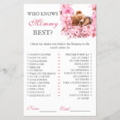 赤面ピンク眠るクマ知り合いママ最高の チラシ (正面)