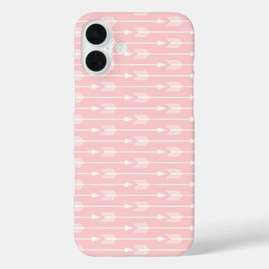 赤面ピンク矢印パターン Case-Mate iPhoneケース (裏面)