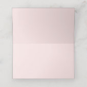 赤面ピンク紙吹雪パーソナライズされたグリッタープレイスカー プレイスカード (内部開封)