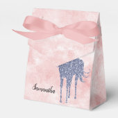 赤面ピンク紫グリッターユニコーン フェイバーボックス (正面サイド)