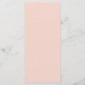 赤面ピンク結婚のメニュー メニュー (裏面)