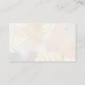 赤面ピンク結婚フローラの名前座席表 エンクロージャーカード (裏面)