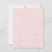 赤面ピンク結婚フローラ詳細 招待状 (裏面)