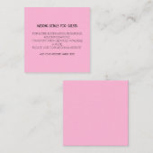 赤面ピンク結婚ブラックの詳細 エンクロージャーカード (正面/裏面)