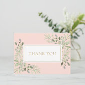 赤面ピンク緑の聖餐式 サンキューカード (スタンド正面)