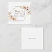 赤面ピンク緑ユーカリ感謝していフローラyou en エンクロージャーカード (正面/裏面)