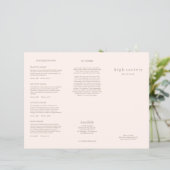 赤面ピンク美しいヘアサロンスパ3折パンフレット (スタンド正面)