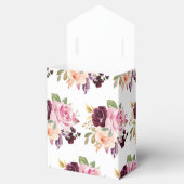 赤面ピンク花模様モダンボタニッ結婚クス フェイバーボックス (オープン)