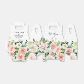 赤面ピンク花模様モダンボタニッ結婚クス フェイバーボックス (折り畳みなし)