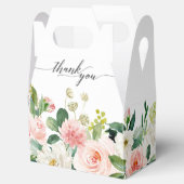 赤面ピンク花模様モダンボタニッ結婚クス フェイバーボックス (オープン)