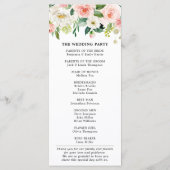 赤面ピンク花模様植物結婚ズ プログラム (裏面)