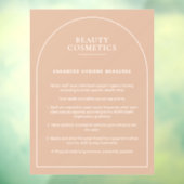 赤面ピンク衛生ポスター美しい化粧品事業 ウィンドウサイン (シート3)