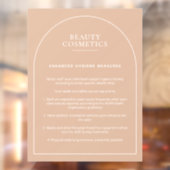 赤面ピンク衛生ポスター美しい化粧品事業 ウィンドウサイン (シート2)