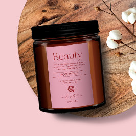 赤面ピンク製品ラベル フードラベル