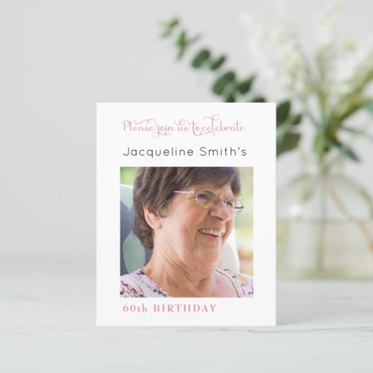 赤面ピンク誕生日写真 (スタンド正面)