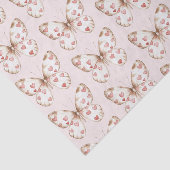 赤面ピンク赤いハートバタフライ誕生日 薄葉紙 (詳細)