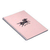 赤面ピンク走ク無料キリスト教信念帳 ノートブック (右側)