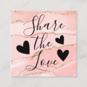 赤面ピンク金ゴールドアゲートマーブル 紹介カード (正面)