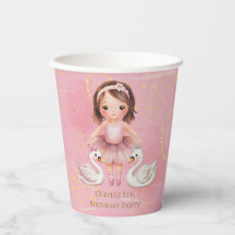 赤面ピンク金ゴールドインクバレリーナ00th誕生日パーティー