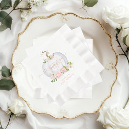 赤面ピンク金ゴールドカボチャ 縁ありランチョンナプキン