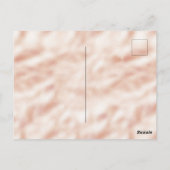 赤面ピンク金ゴールドグリッターハートレパードプリント ポストカード (裏面)