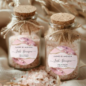 赤面ピンク金ゴールドグリッター大理石瑪瑙プロダクトラベル ラウンドシール